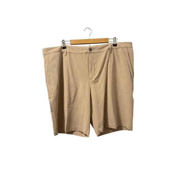 Adidas Crosshatch Golf Shorts Khaki 42" Waist Mens Casual Outdoor Bottoms. NWT - Picture 4 of 11